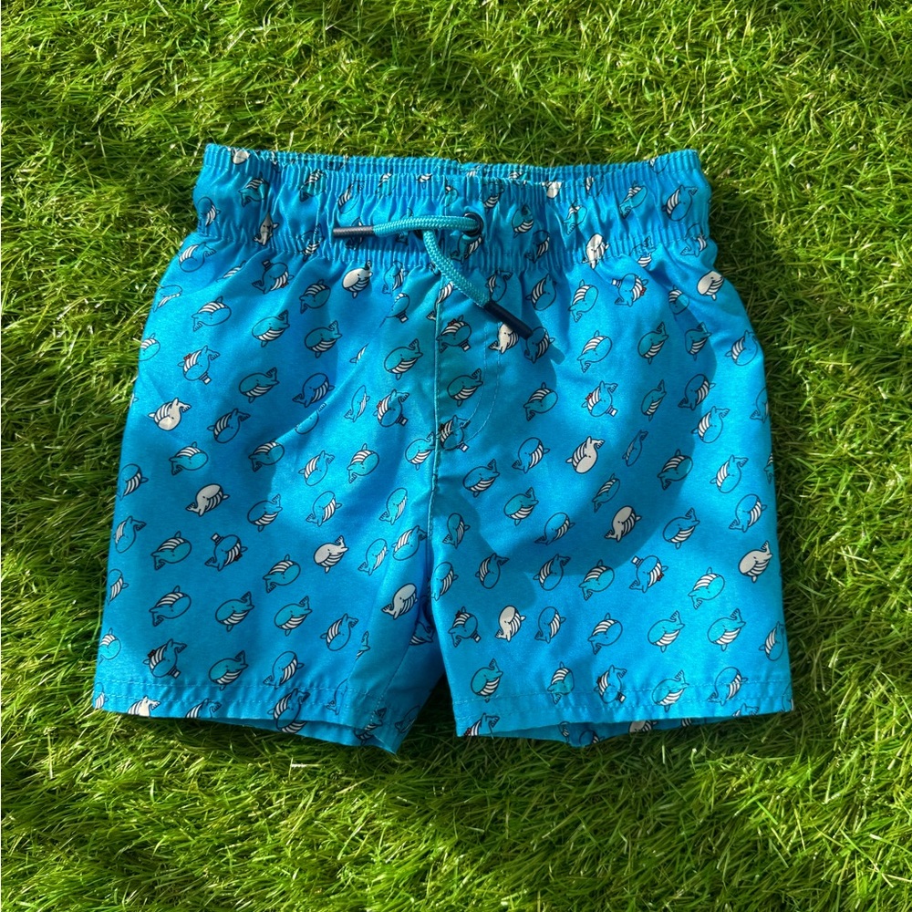 Cat & Jack Blue Whale Swim Trunks